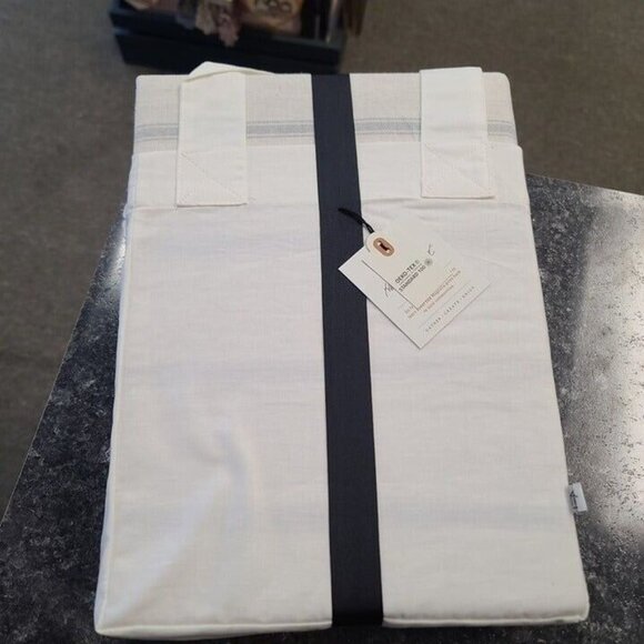 Hearth & Hand with Magnolia Tick Stripe with Contrast Hem Duvet & Sham Set, Twin - Picture 3 of 5